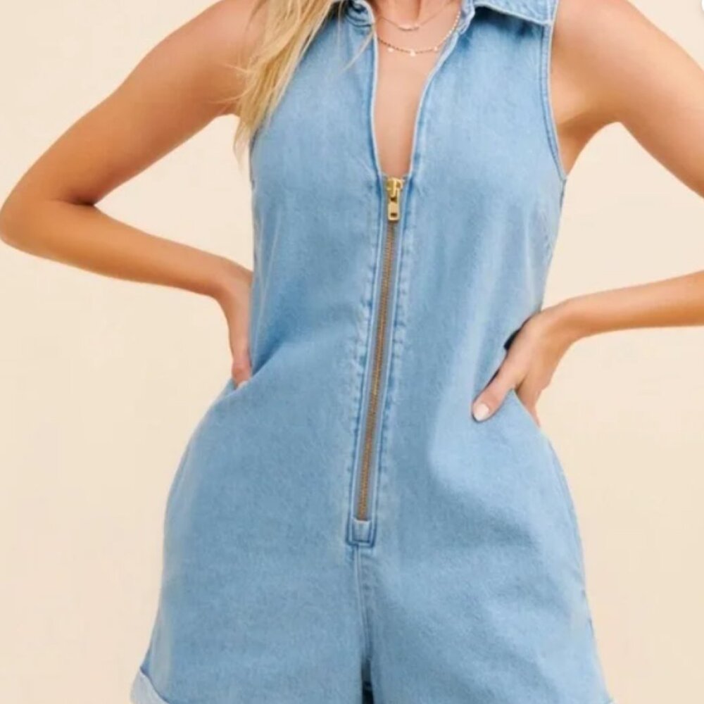 Show Me Your MuMu denim romper